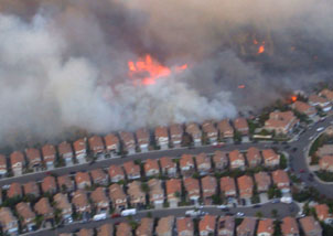 Santiago wildfire
